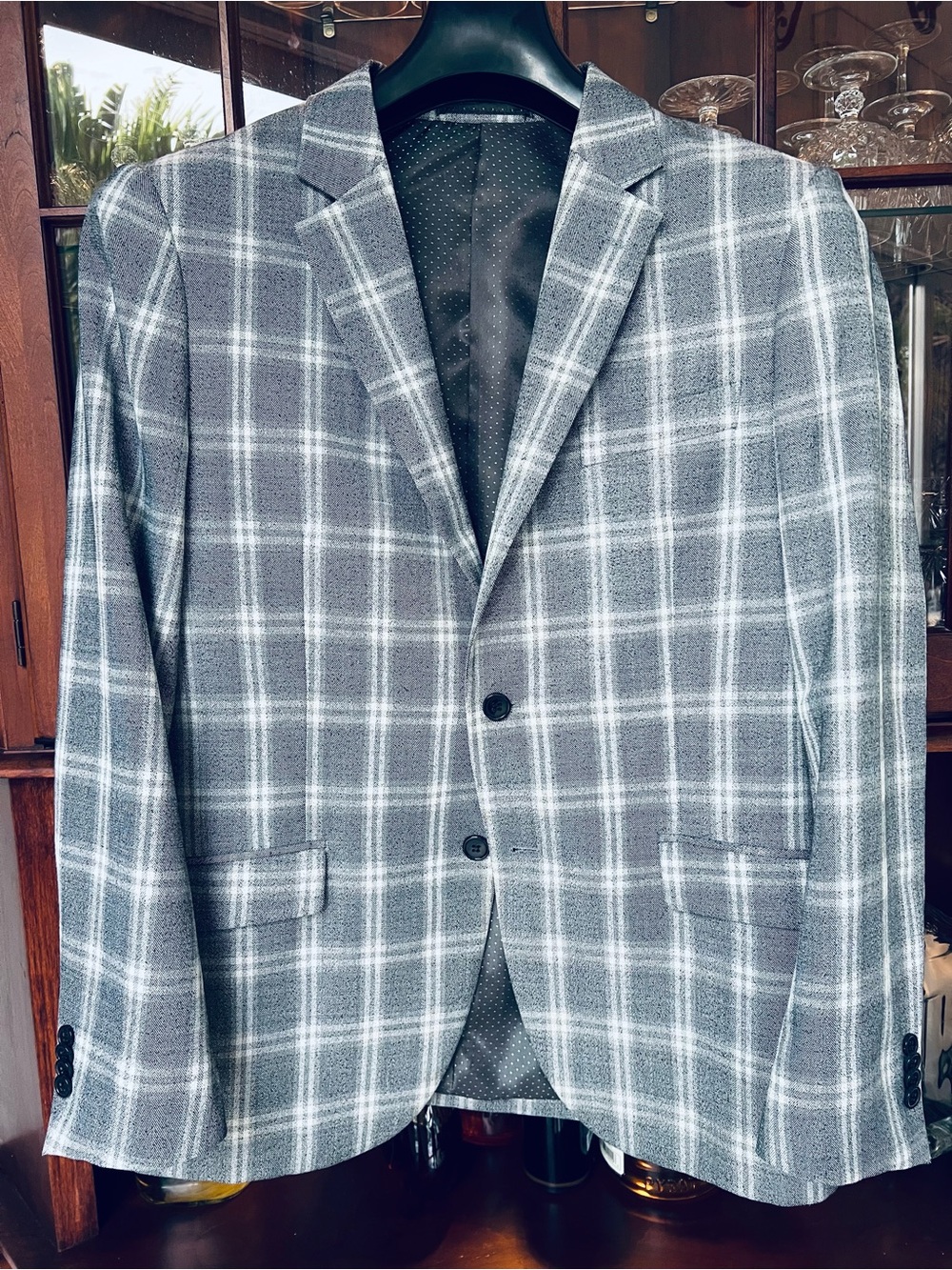 Tailorbyrd Gray Windowpane Sport Coat - Picture 12 of 13